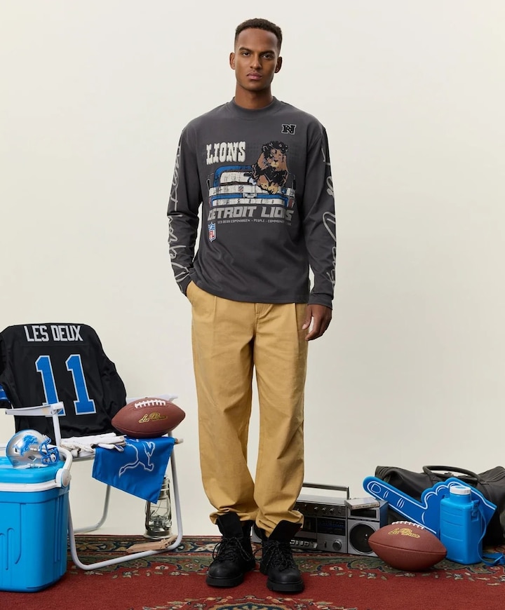 Heren longsleeve grijs