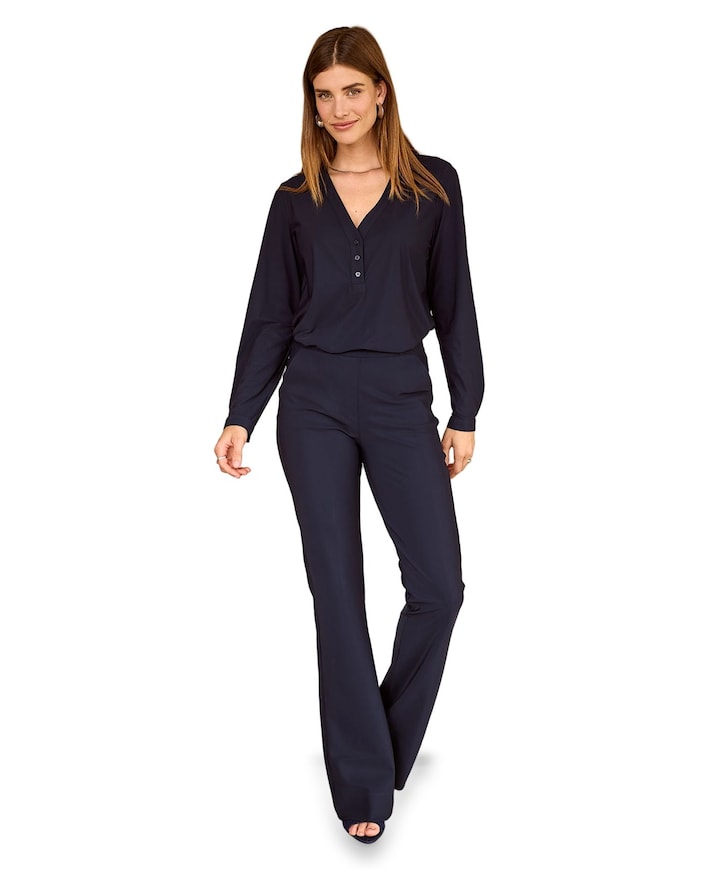 Flair LONG bonded trousers blauw