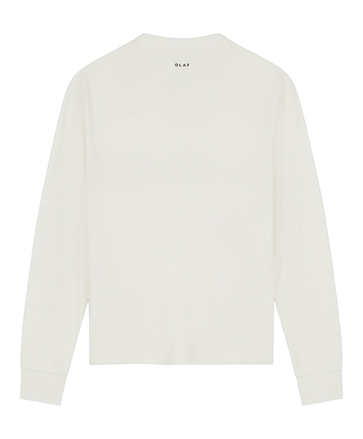Heren longsleeve ecru
