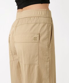 Mara Wide Leg Cropped Pocket dames broek beige