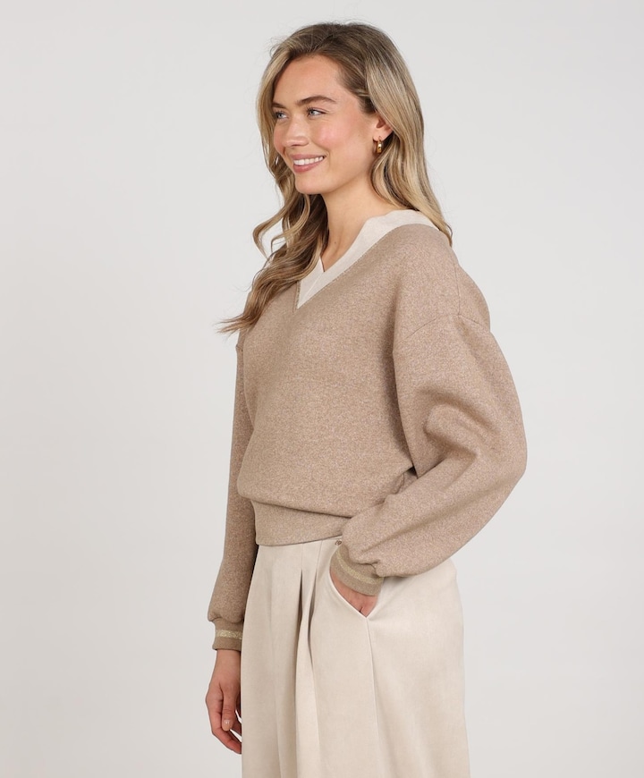 Dames trui beige