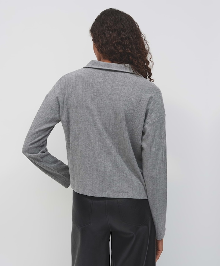 Dames blouse grijs