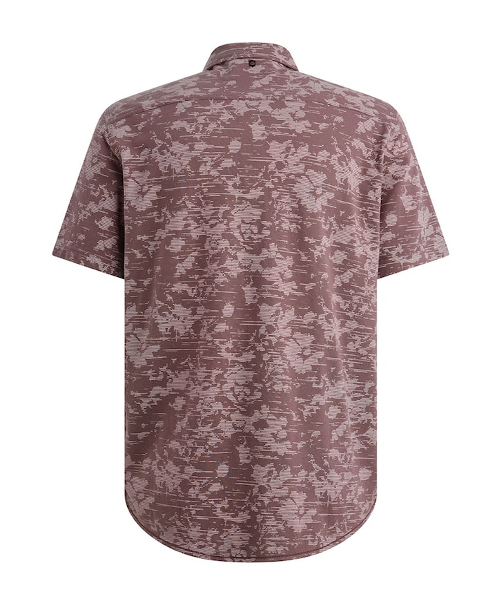 Heren polo korte mouw paars