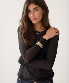 Dames longsleeve zwart