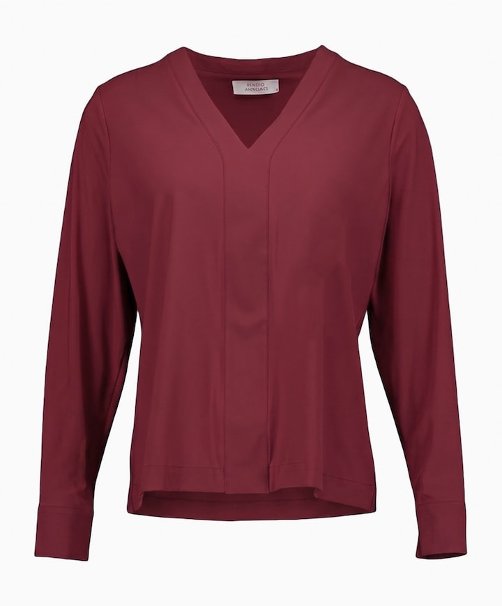 Dames longsleeve bordeaux