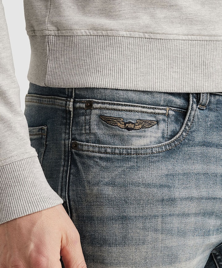 WINGLOAD CROSS HATCH BLUE heren jeans blauw