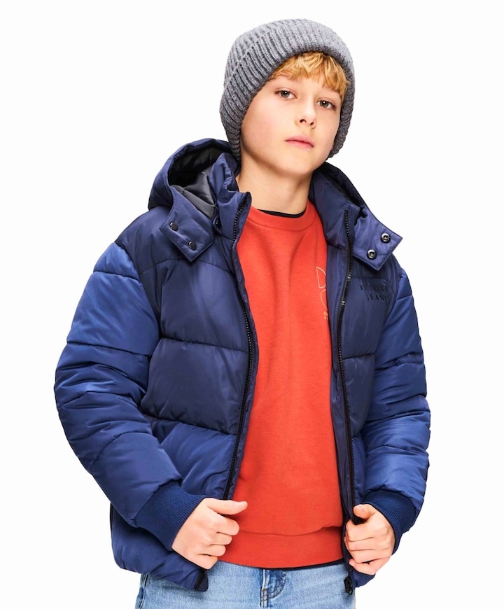 Jongens jas blauw