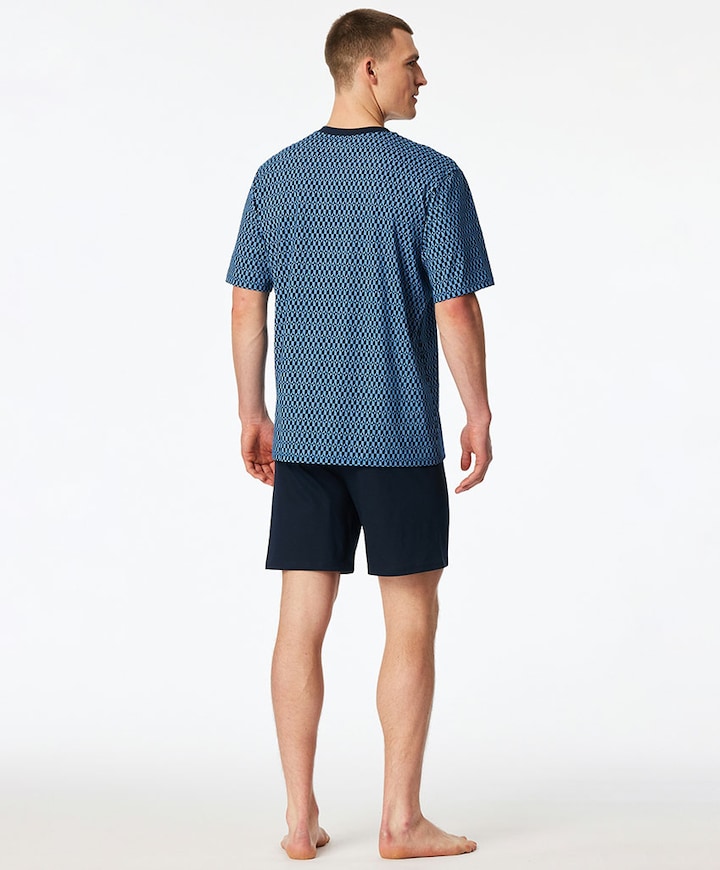 Heren pyjamaset blauw