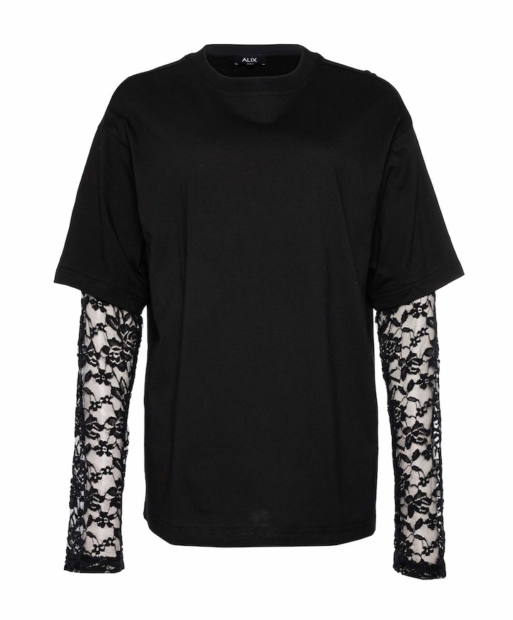 Dames longsleeve zwart