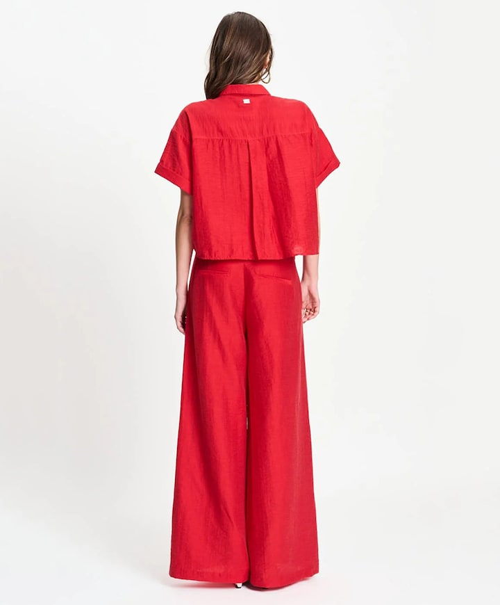 Dames blouse rood