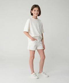 SARRAH Den.Short Stone Us meisjes korte broek wit