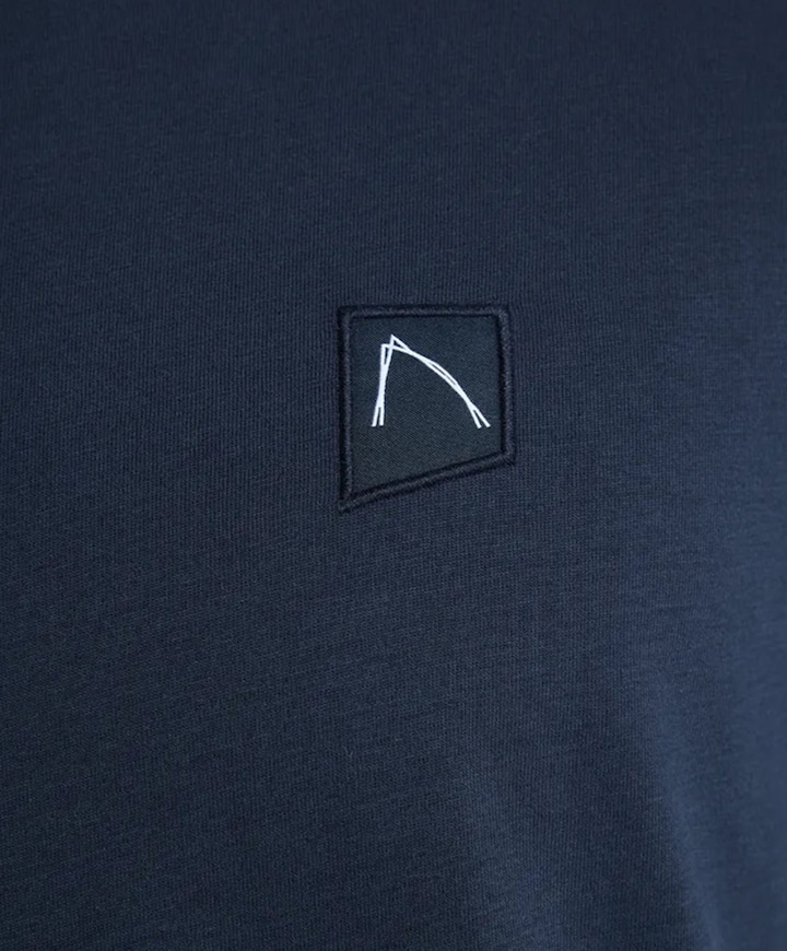 Heren longsleeve blauw