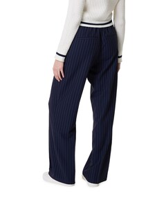 Claudette Palazzo Pinstripe dames broek blauw