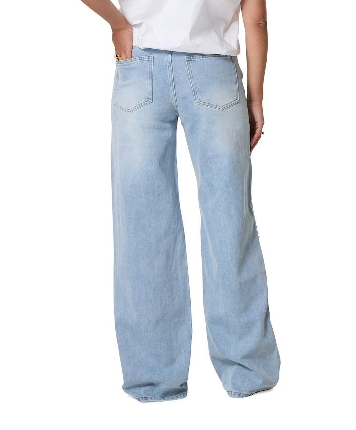 Bleach Distressed Patch Tall jeans blauw