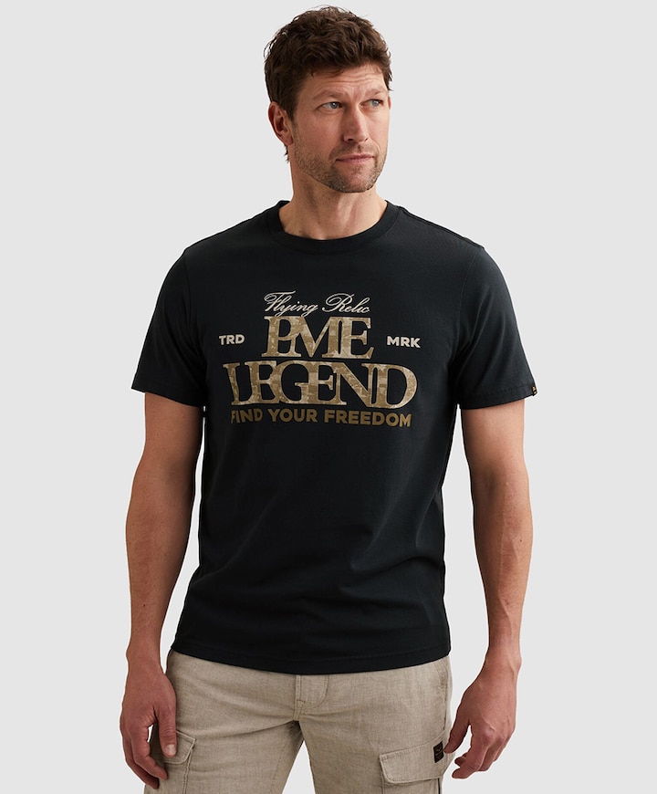 Heren T-shirt blauw