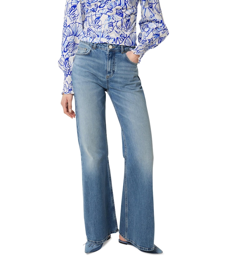 Vic Bootcut dames jeans blauw