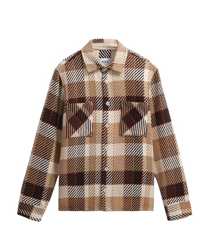 Heren overshirt ecru