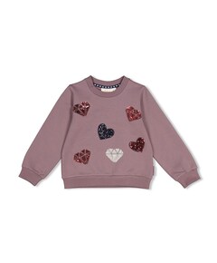 Meisjes sweater paars