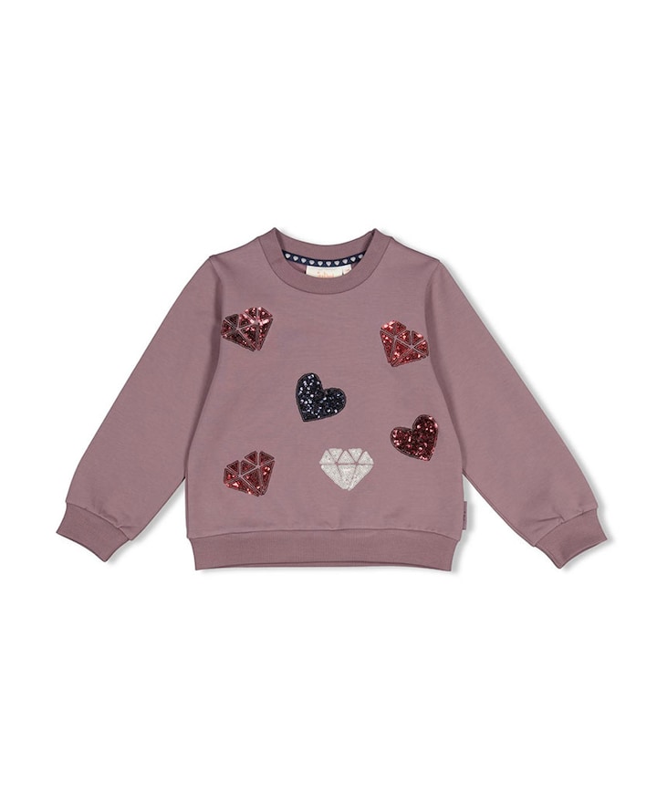 Meisjes sweater paars