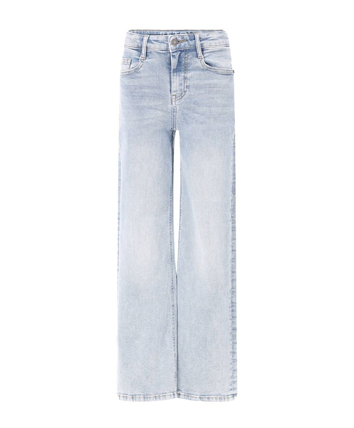 Wide leg fit meisjes jeans blauw