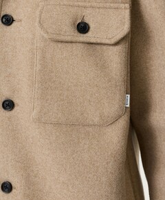 Heren overshirt beige
