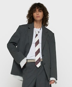 Dames blazer grijs