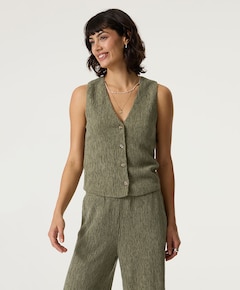 Dames gilet groen