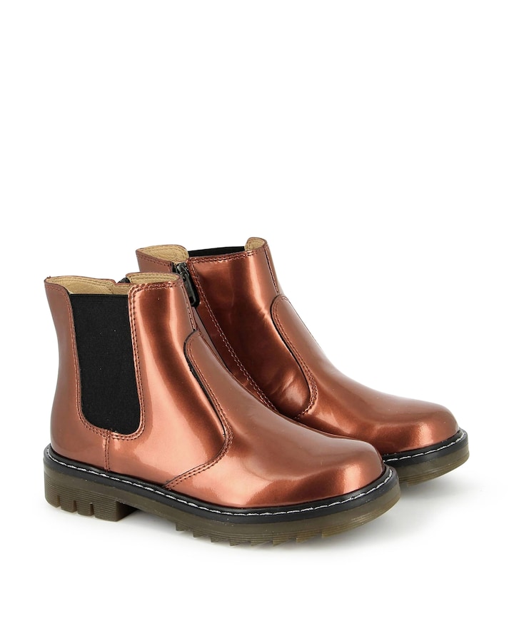 meisjes enkellaarzen brique