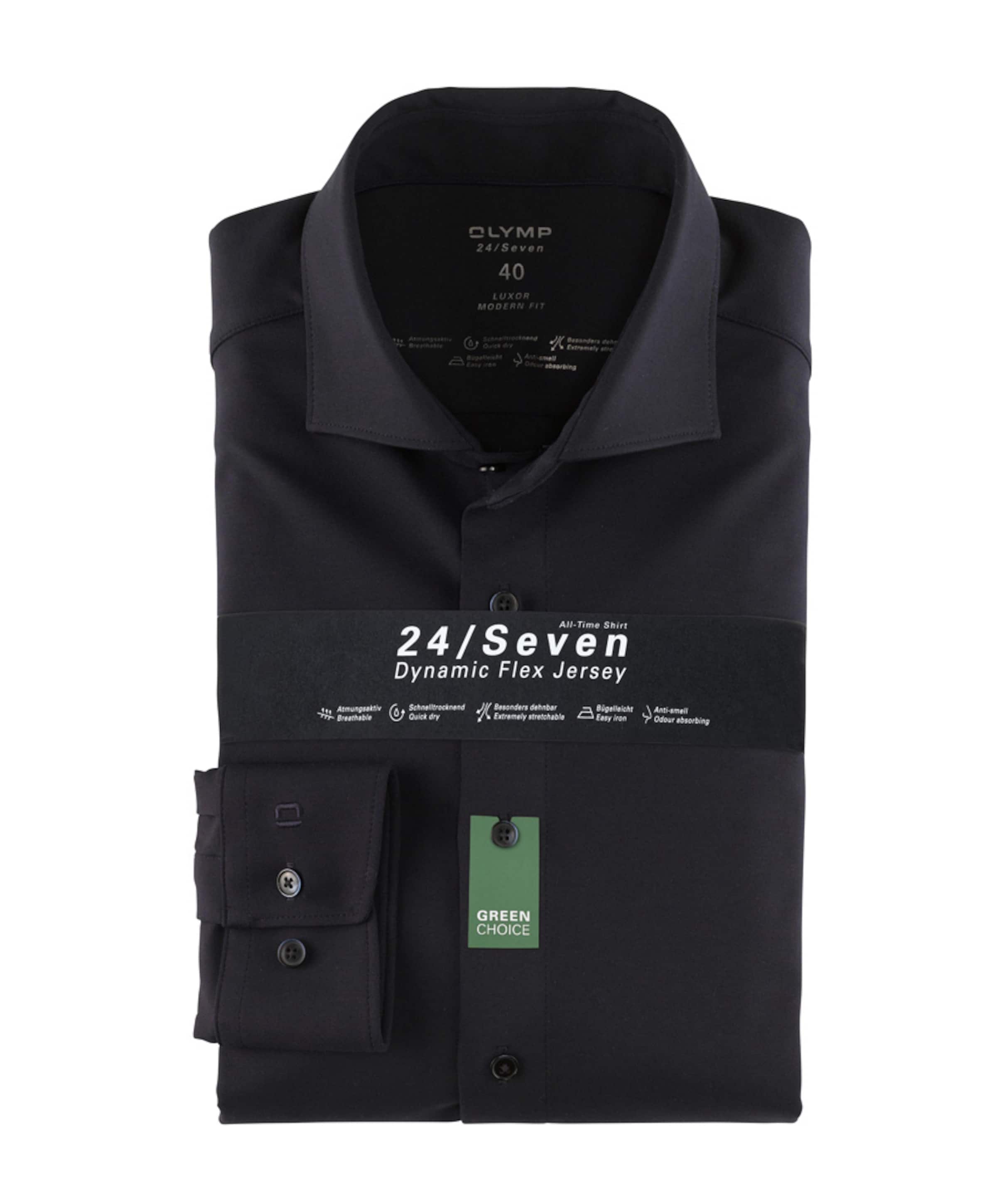 Heren overhemd lange mouw blauw