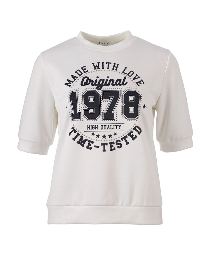 Dames T-shirt ecru