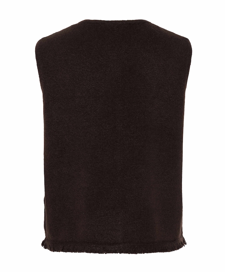 Dames gilet bruin