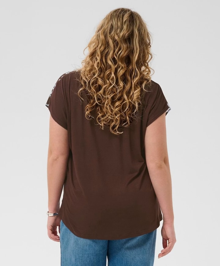 Dames blouse bruin