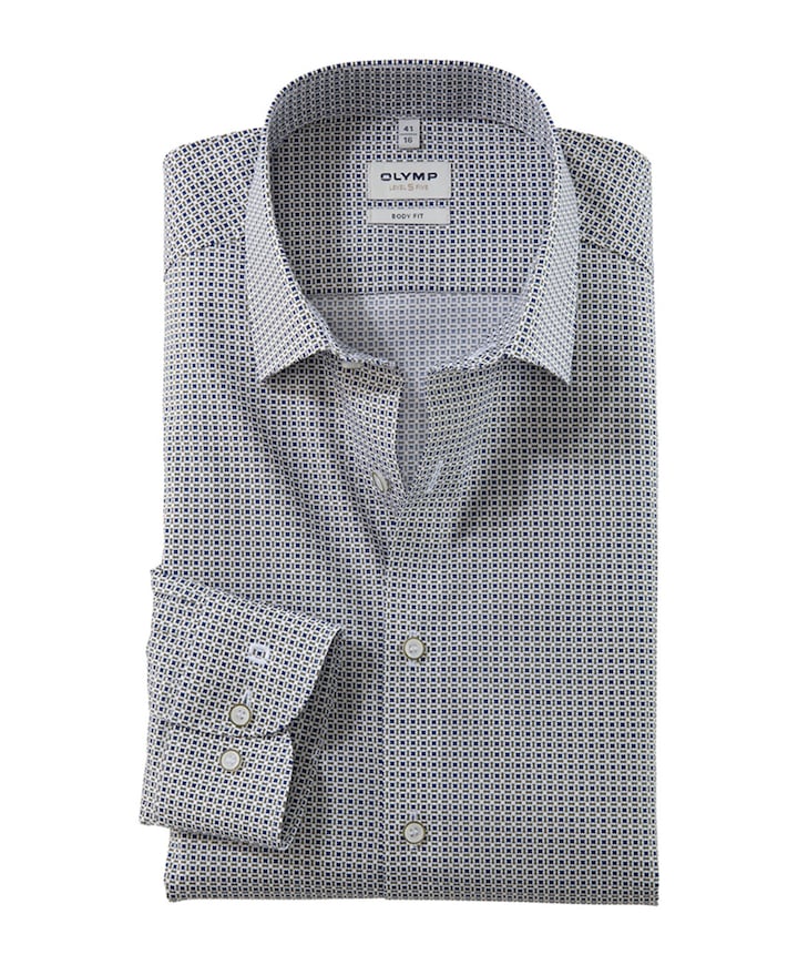 Heren overhemd lange mouw groen