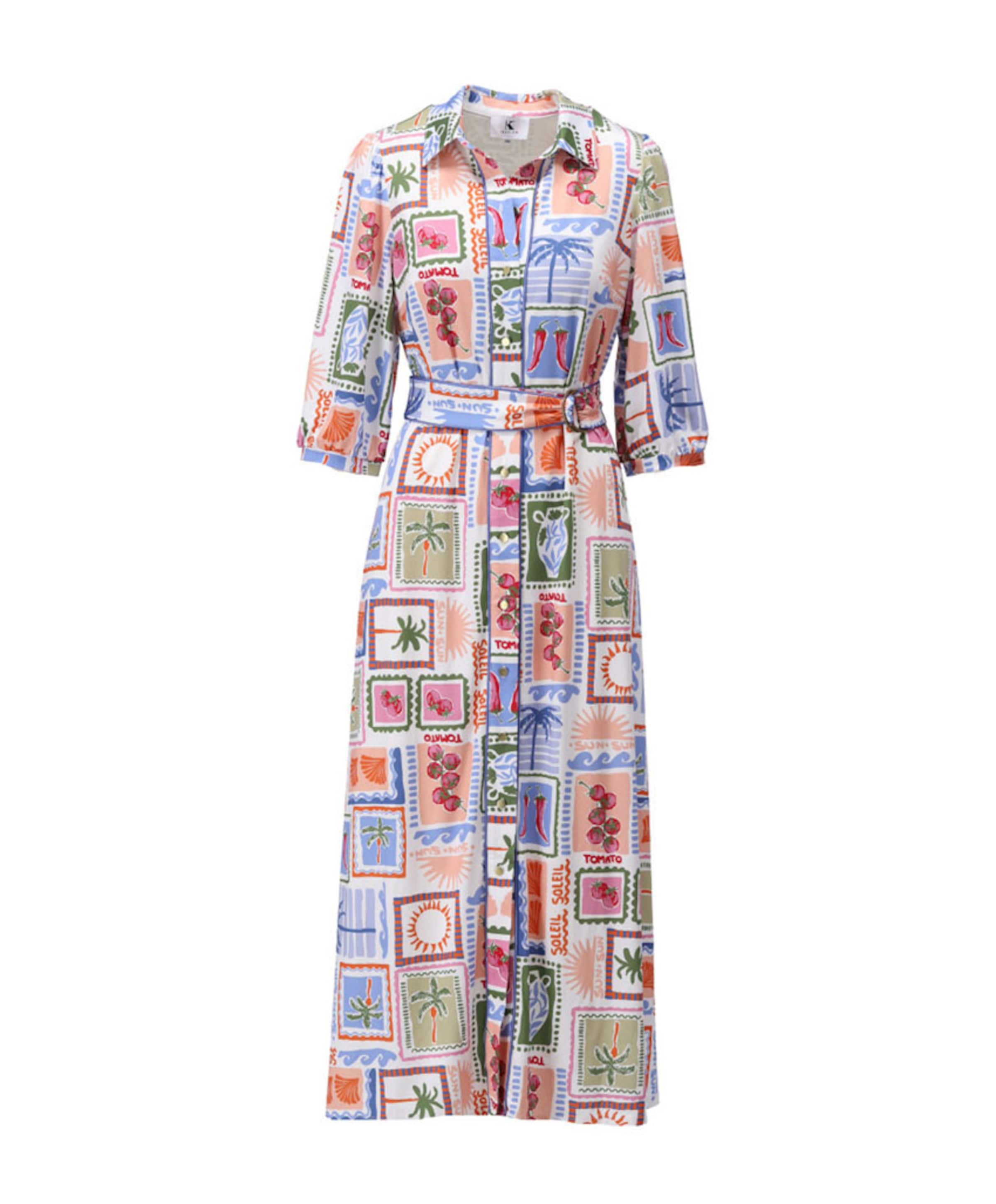 Dames jurk multicolor