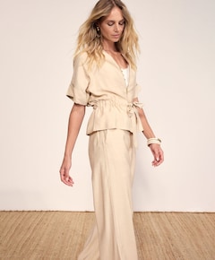 Dames blouse beige