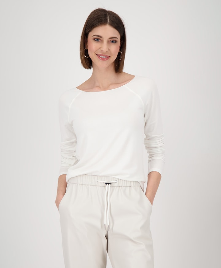 Dames longsleeve ecru