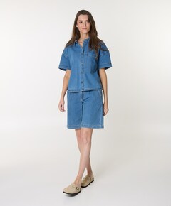 Dames blouse blauw