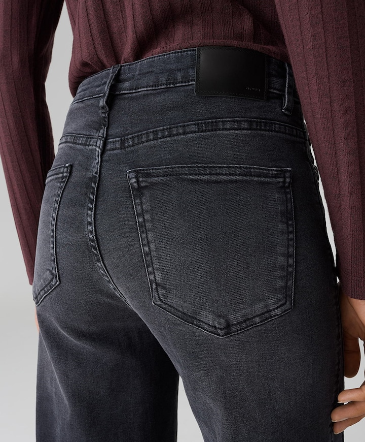 Miva modern dames jeans grijs