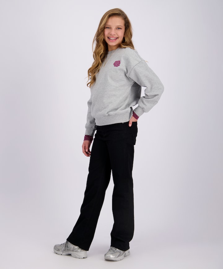 Meisjes sweater grijs
