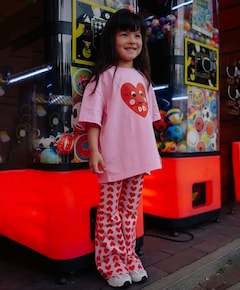 Adore flared meisjes broek roze