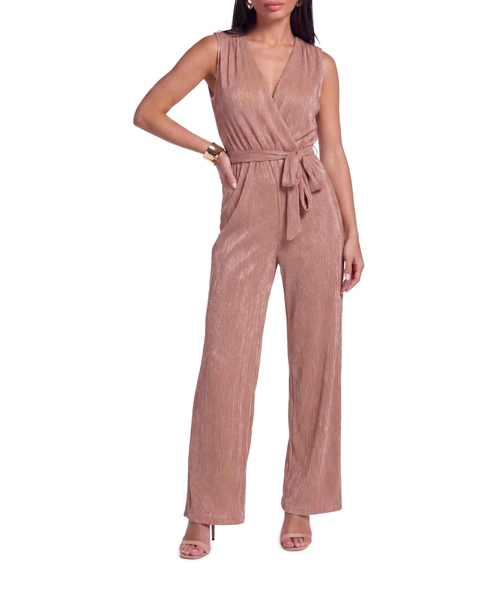 dames jumpsuit roze