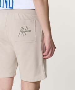 Striped signature shorts heren korte broek beige