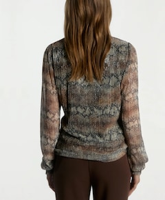 Dames blouse bruin