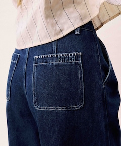 Bermuda dames broek blauw