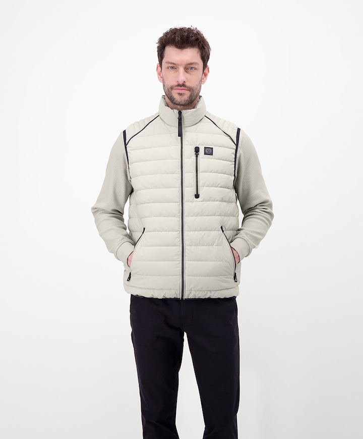 Heren bodywarmer grijs