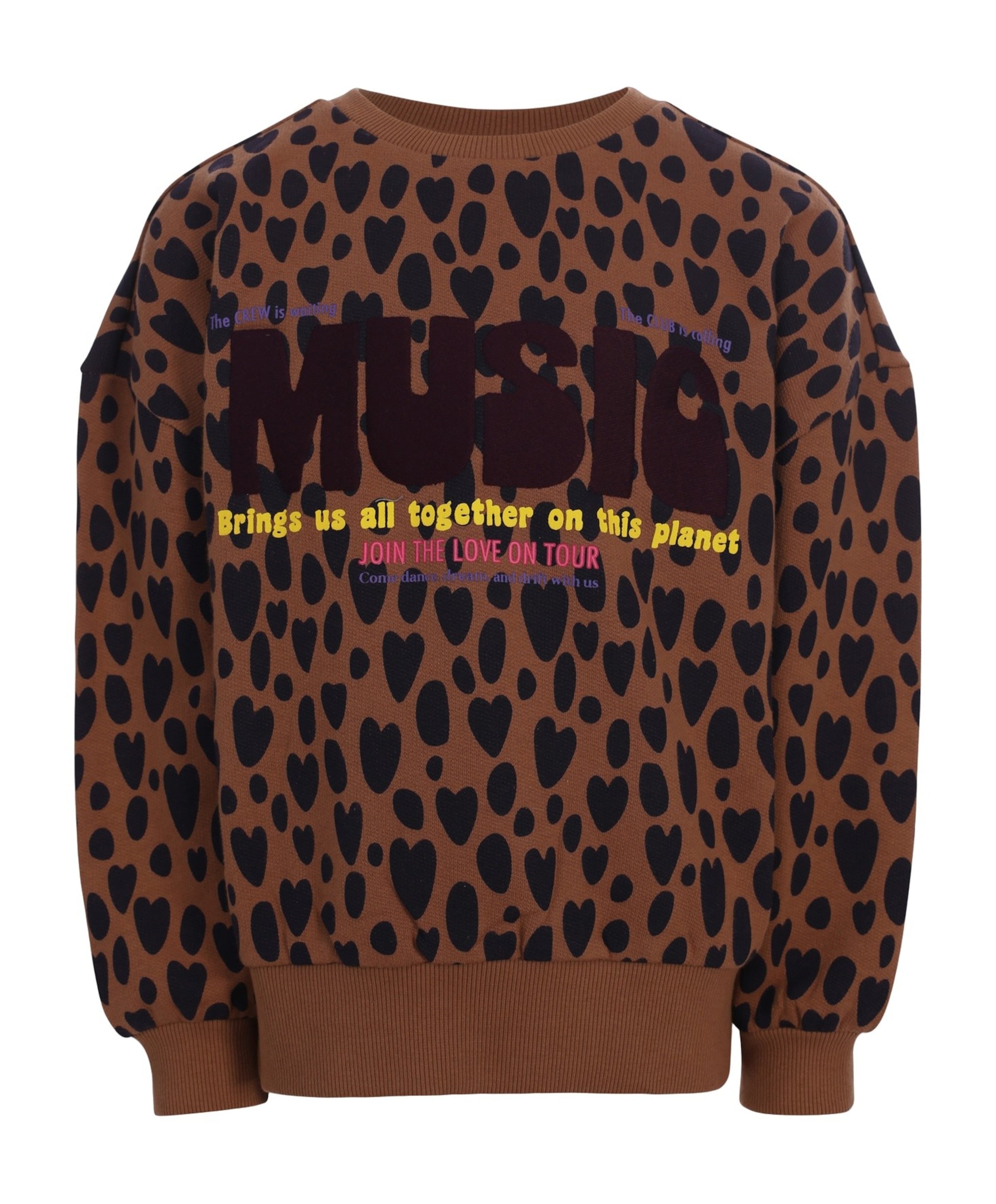 Meisjes sweater bruin