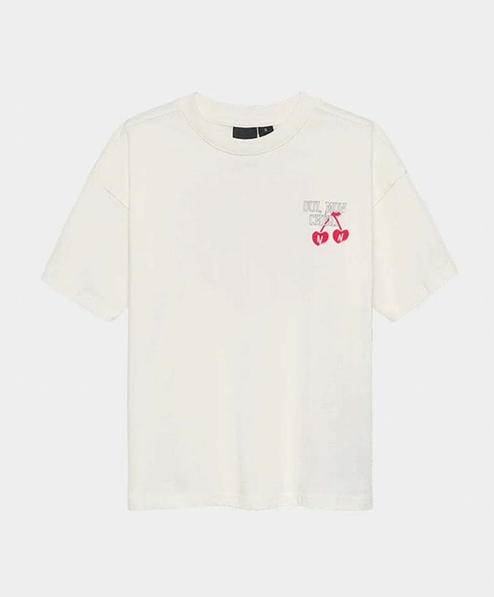 Meisjes t-shirt ecru