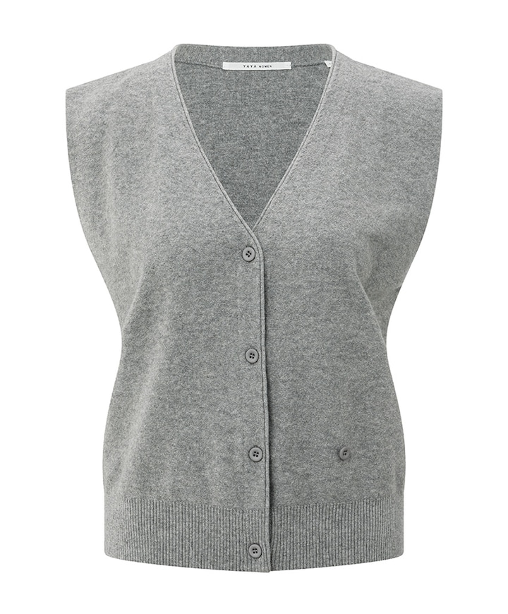 Dames gilet grijs