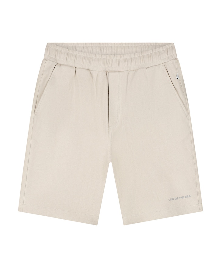 STAR RIBBED SWEAT SHORTS heren korte broek beige