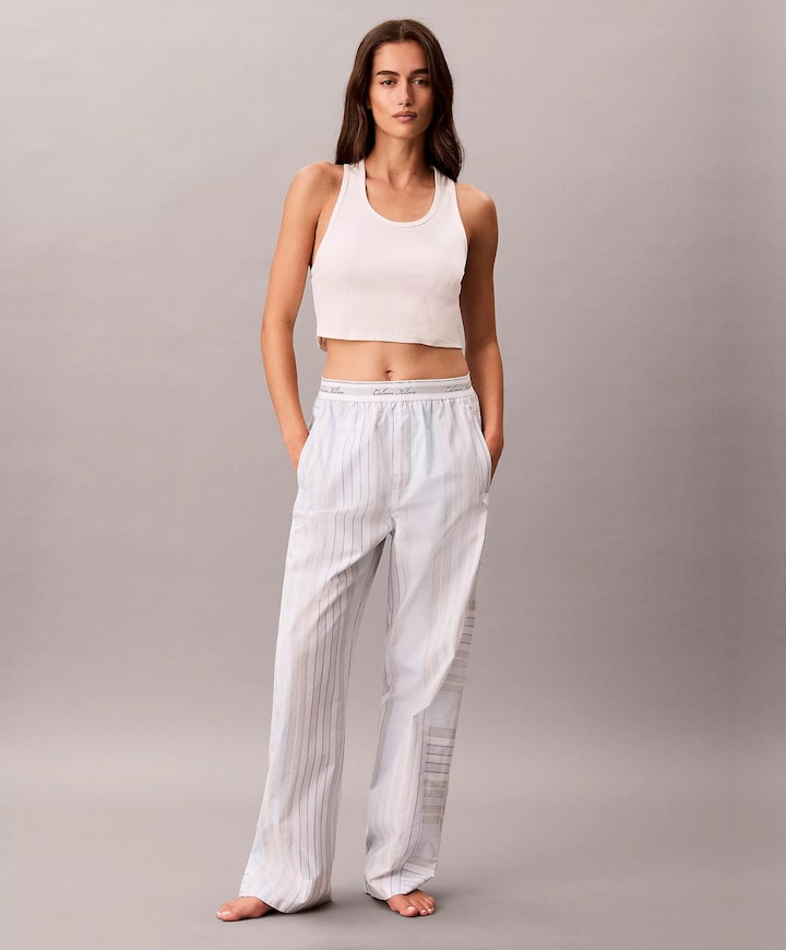 Dames pyjamabroek grijs